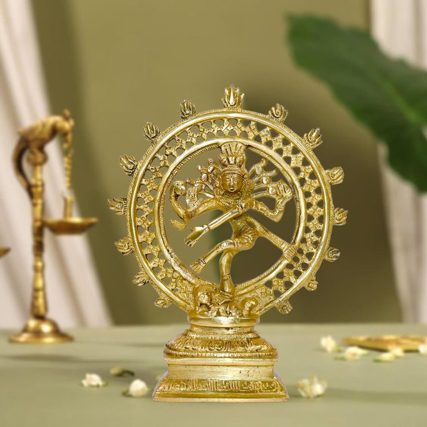 Nataraj Dancing Shiva Brass Statue – Spiritual Home Decor