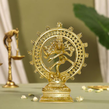 Nataraj Dancing Shiva Brass Statue – Spiritual Home Decor