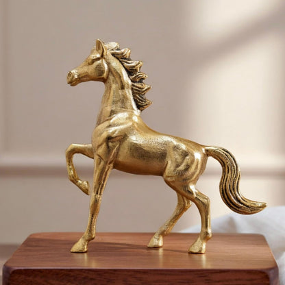 Luxeberry Aluminium Horse Decorative Figurine Showpiece with Gift Box | Elegant Modern Tabletop Art Showpiece for Living Room, Office, Bedroom, Shelf Display | Premium Home Decor Accent