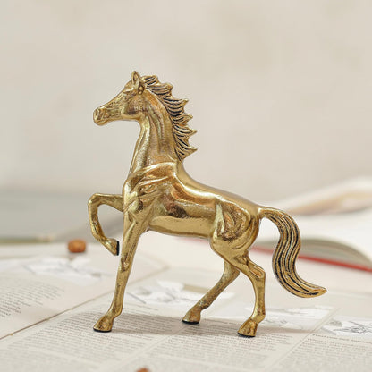 Luxeberry Aluminium Horse Decorative Figurine Showpiece with Gift Box | Elegant Modern Tabletop Art Showpiece for Living Room, Office, Bedroom, Shelf Display | Premium Home Decor Accent