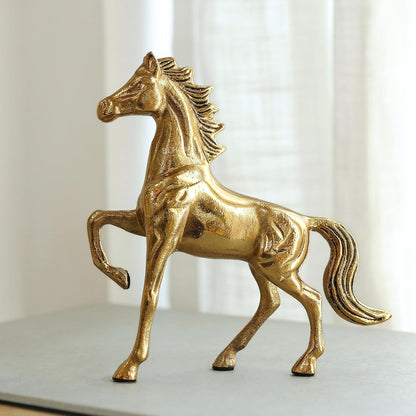 Luxeberry Aluminium Horse Decorative Figurine Showpiece with Gift Box | Elegant Modern Tabletop Art Showpiece for Living Room, Office, Bedroom, Shelf Display | Premium Home Decor Accent