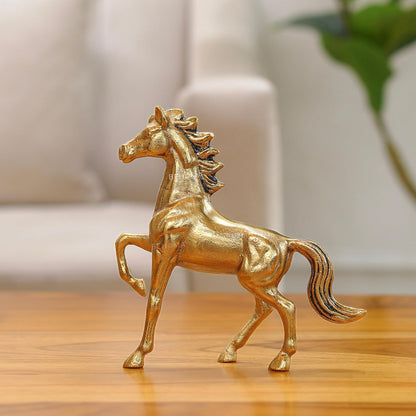 Luxeberry Aluminium Horse Decorative Figurine Showpiece with Gift Box | Elegant Modern Tabletop Art Showpiece for Living Room, Office, Bedroom, Shelf Display | Premium Home Decor Accent